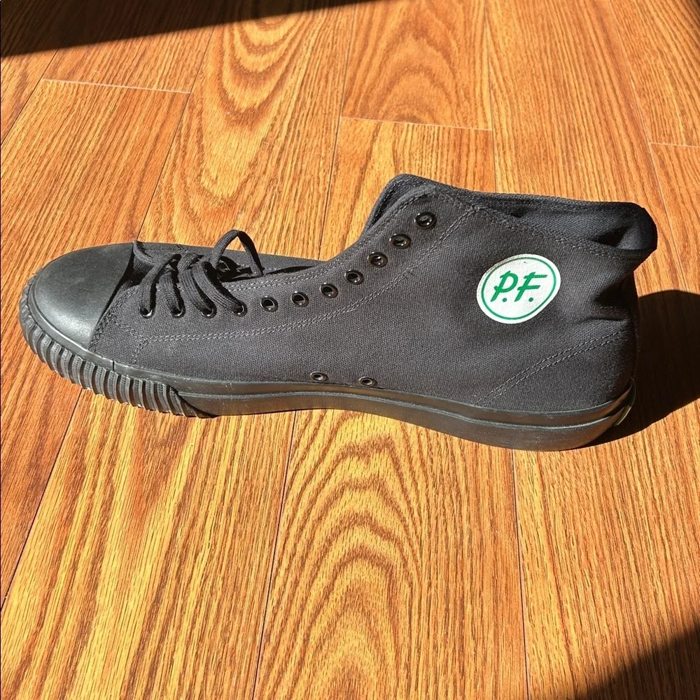 P.F. Flyers 1993 Center High-Top black canvas sneaker RIGH SHOE ONLY W 18.5 M 17 - Picture 3 of 5
